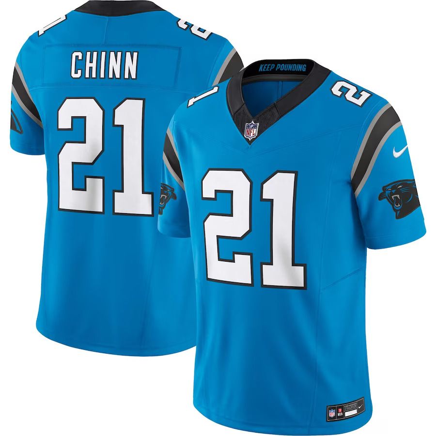 Men Carolina Panthers #21 Jeremy Chinn Nike Blue Vapor F.U.S.E. Limited NFL Jersey